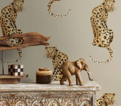 Daisy Bennett Leopard King Peel & Stick Wallpaper - Pale Oak
