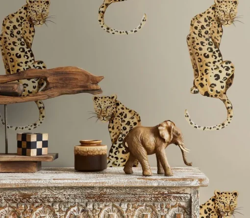 Daisy Bennett Leopard King Peel & Stick Wallpaper - Pale Oak