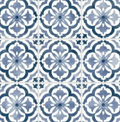 Daisy Bennett Sorento Tile Peel & Stick Wallpaper - Navy Blue