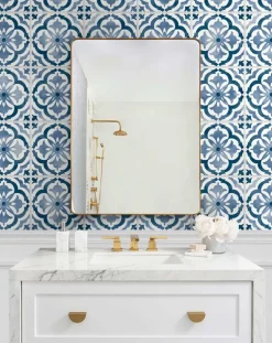 Daisy Bennett Sorento Tile Peel & Stick Wallpaper - Navy Blue