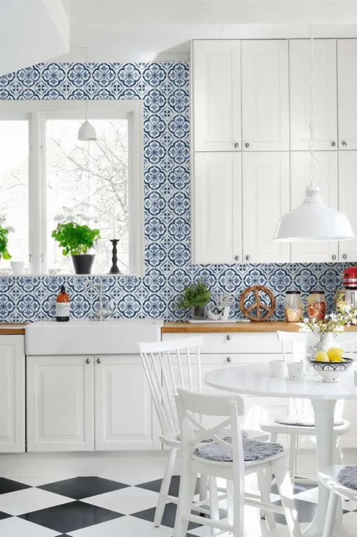 Daisy Bennett Sorento Tile Peel & Stick Wallpaper - Navy Blue