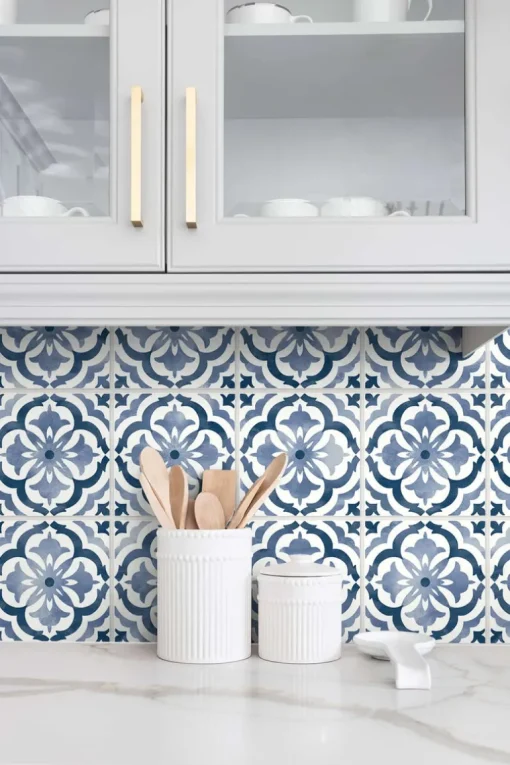 Daisy Bennett Sorento Tile Peel & Stick Wallpaper - Navy Blue