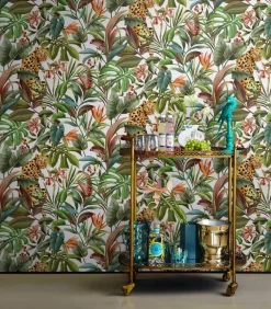 Daisy Bennett Tropical Leopard Peel & Stick Wallpaper - White