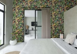 Daisy Bennett Tropical Leopard Peel & Stick Wallpaper - Black