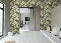 Daisy Bennett Tropical Leopard Peel & Stick Wallpaper - White