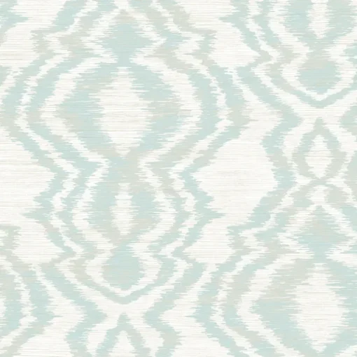 Daisy Bennett West Boulevard Collection Moirella Wallpaper - Seaglass