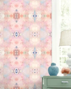 Daisy Bennett West Boulevard Collection Kaleidoscope Wallpaper - Pink