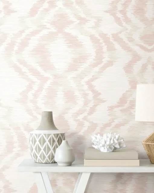 Daisy Bennett West Boulevard Collection Moirella Wallpaper - Blush