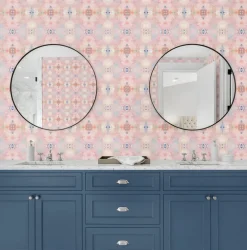 Daisy Bennett West Boulevard Collection Kaleidoscope Wallpaper - Pink