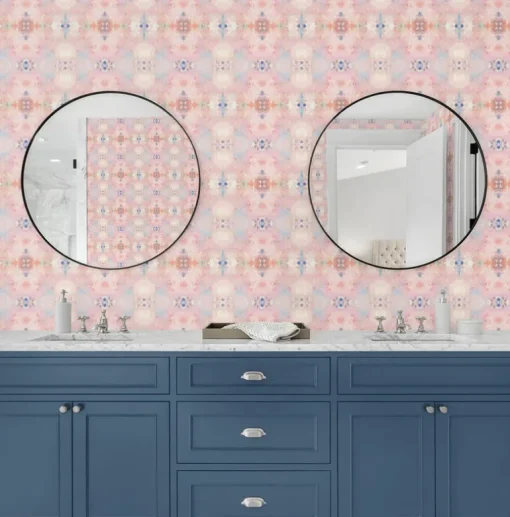 Daisy Bennett West Boulevard Collection Kaleidoscope Wallpaper - Pink