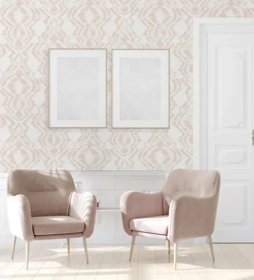 Daisy Bennett West Boulevard Collection Moirella Wallpaper - Blush