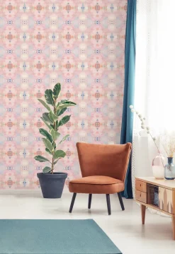 Daisy Bennett West Boulevard Collection Kaleidoscope Wallpaper - Pink
