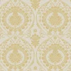 Damask Resource Library Imperial Damask Wallpaper - Off White & Gold