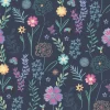 Disney Encanto Embroidery Floral Peel & Stick Wallpaper - Navy