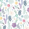 Disney Encanto Embroidery Floral Peel & Stick Wallpaper - White