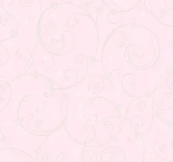 Disney Kids Vol. 4 Princess Perfect Scroll Wallpaper - Pink & Glitter