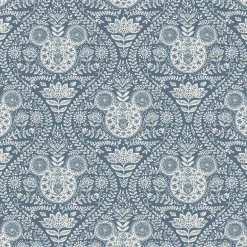 Disney Mickey Mouse Block Print Peel & Stick Wallpaper - Blue