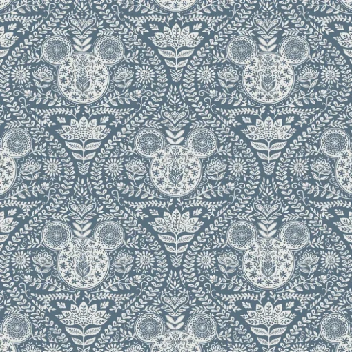 Disney Mickey Mouse Block Print Peel & Stick Wallpaper - Blue