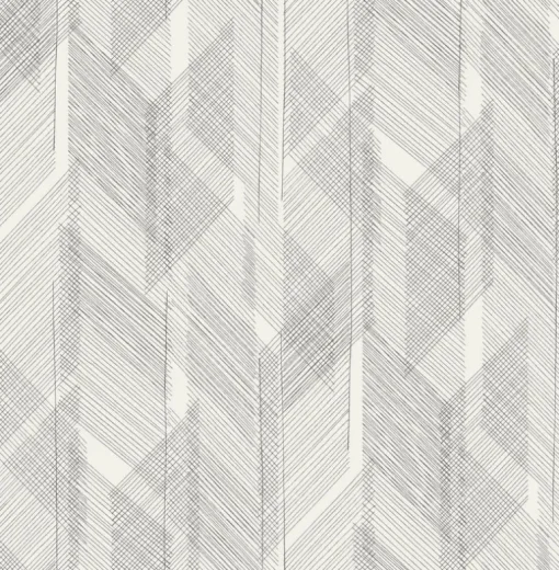 Drew & Jonathan Home Bryant Wallpaper - Black & White