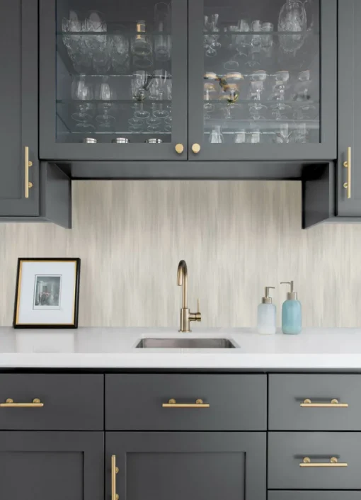 Drew & Jonathan Home Elysian Ikat Wallpaper - Stone