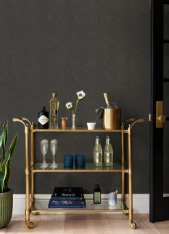 Drew & Jonathan Home Kallam Wallpaper - Espresso
