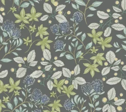 Drew & Jonathan Home Mildred Wallpaper - Charcoal