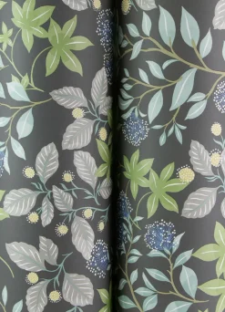 Drew & Jonathan Home Mildred Wallpaper - Charcoal