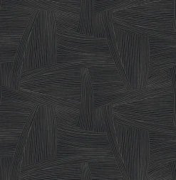 Drew & Jonathan Home Reid Wallpaper - Black