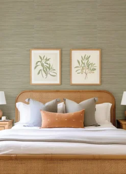 Drew & Jonathan Home Reynier Hemp Wallpaper - Pewter