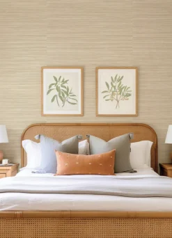 Drew & Jonathan Home Reynier Hemp Wallpaper - Wheat