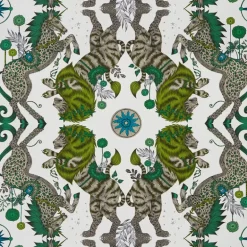 Emma J Shipley Wilderie Caspian Wallpaper - Lime