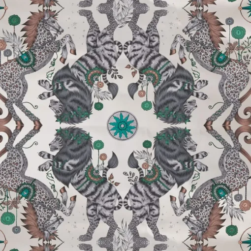 Emma J Shipley Wilderie Caspian Wallpaper - Gilver