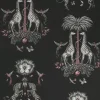 Emma J Shipley Wilderie Creatura Wallpaper - Charcoal