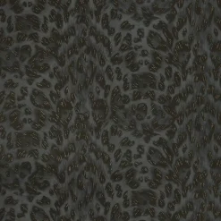 Emma J Shipley Wilderie Felis Wallpaper - Charcoal & Rose Gold