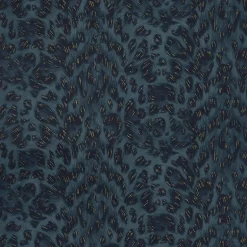 Emma J Shipley Wilderie Felis Wallpaper - Navy