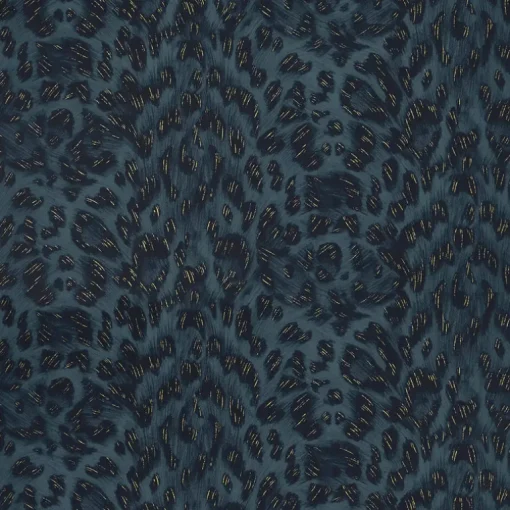 Emma J Shipley Wilderie Felis Wallpaper - Navy