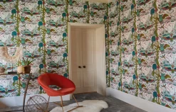 Emma J Shipley Wilderie Frontier Wallpaper - Green