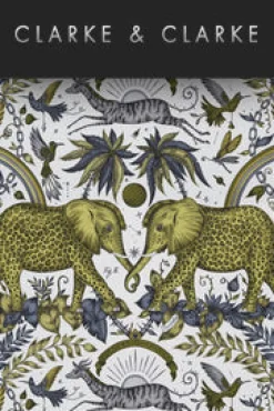 Emma J Shipley Wilderie Protea Wallpaper - Gold