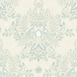 Erin & Ben Co. Cottontail Toile Peel & Stick Wallpaper - Vintage Duck Egg