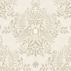 Erin & Ben Co. Cottontail Toile Peel & Stick Wallpaper - Wicker