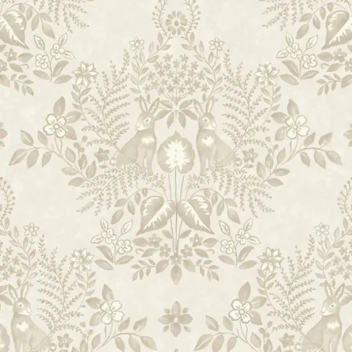 Erin & Ben Co. Cottontail Toile Peel & Stick Wallpaper - Wicker