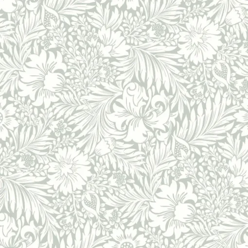 Erin & Ben Co. Modern Acanthus Peel & Stick Wallpaper - Vintage Duck Egg