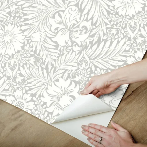 Erin & Ben Co. Modern Acanthus Peel & Stick Wallpaper - Mist