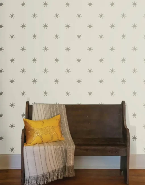 Erin & Ben Co. Star Splendor Peel & Stick Wallpaper - Wicker & Metallic Glint