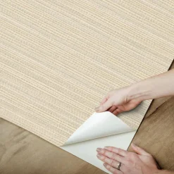 Erin & Ben Co. Tick Mark Peel & Stick Wallpaper - Warm Wheat