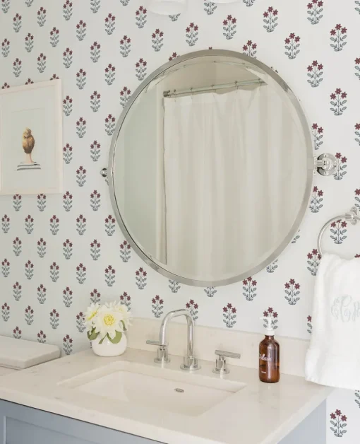 Erin Gates Kit Floral Wallpaper - Red
