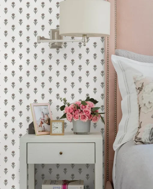 Erin Gates Libby Mini Floral Wallpaper - Petal
