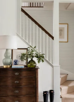 Erin Gates Oliver Simple Stripe Wallpaper - Green