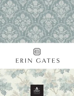 Erin Gates Wellesley Chinoiserie Wallpaper - Blue Heather