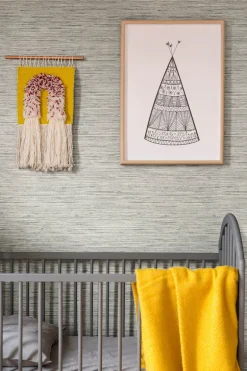 Faux Grasscloth Peel & Stick Wallpaper - Cool Gray
